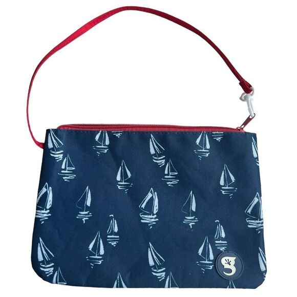 😊 3/$30 
Gecko Swim Bag Sailboats Blue w/Red accents NWOT - Picture 2 of 13